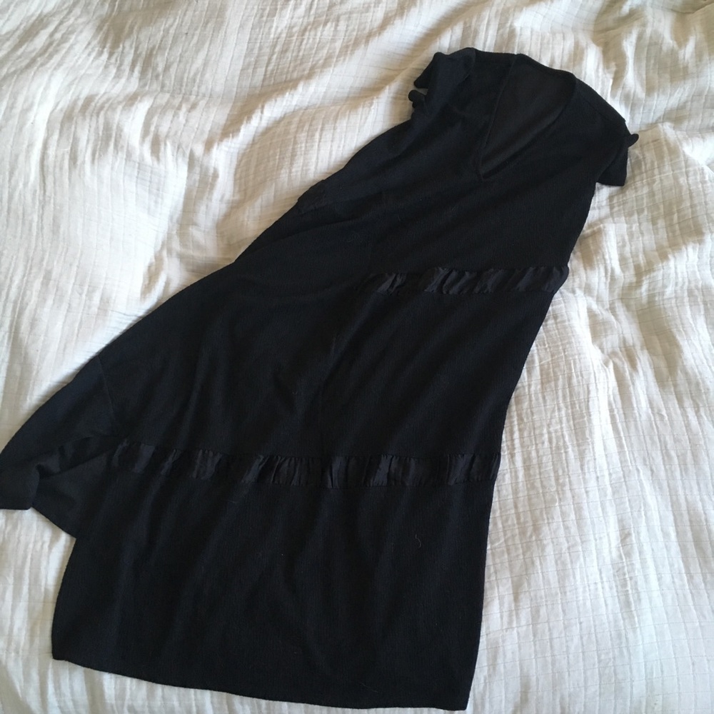 ZARA asymmetrical maxi dress w/ short sleeves